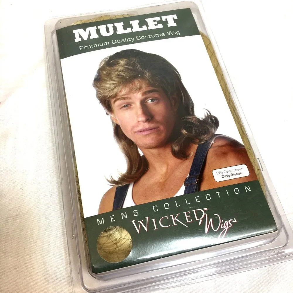 1980’s Style Mullet Wig - Sunny Blonde NIP - NWOT -  NOS